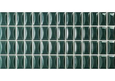 3D Bars Bevel Emerald Gloss 12.5X25