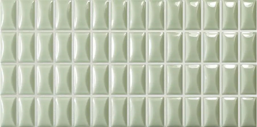 3D Bars Bevel Jade Gloss 12.5X25