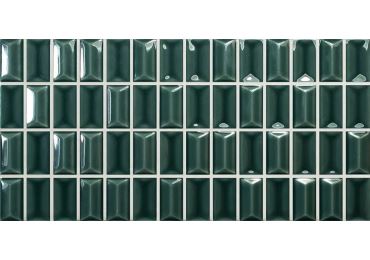 3D Bars Diamond Emerald Gloss 12.5X25