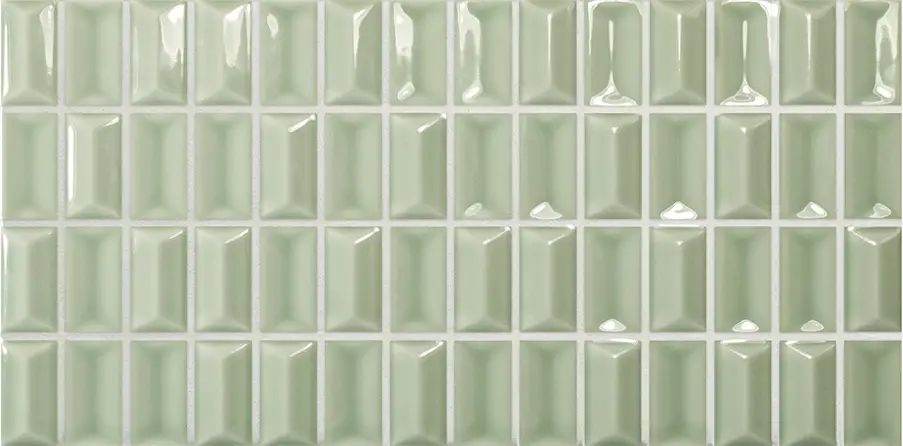 3D Bars Diamond Jade Gloss 12.5X25