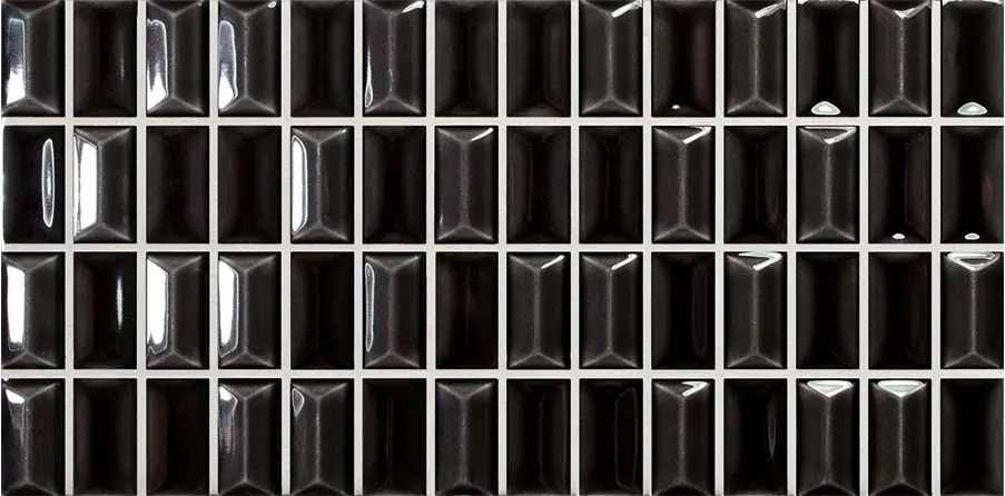 3D Bars Diamond Onix Gloss 12.5X25