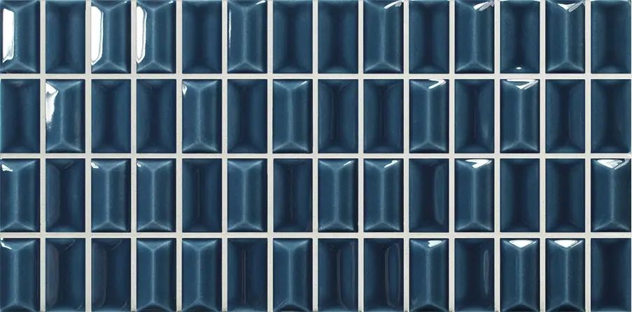 3D Bars Diamond Sapphire Gloss 12.5X25
