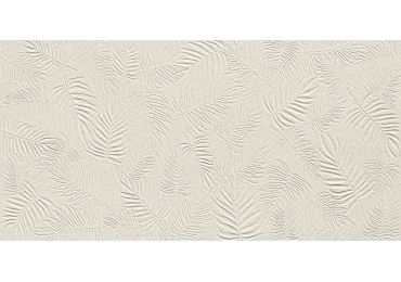 3D Wall Carve Leaf Ivory 40×80