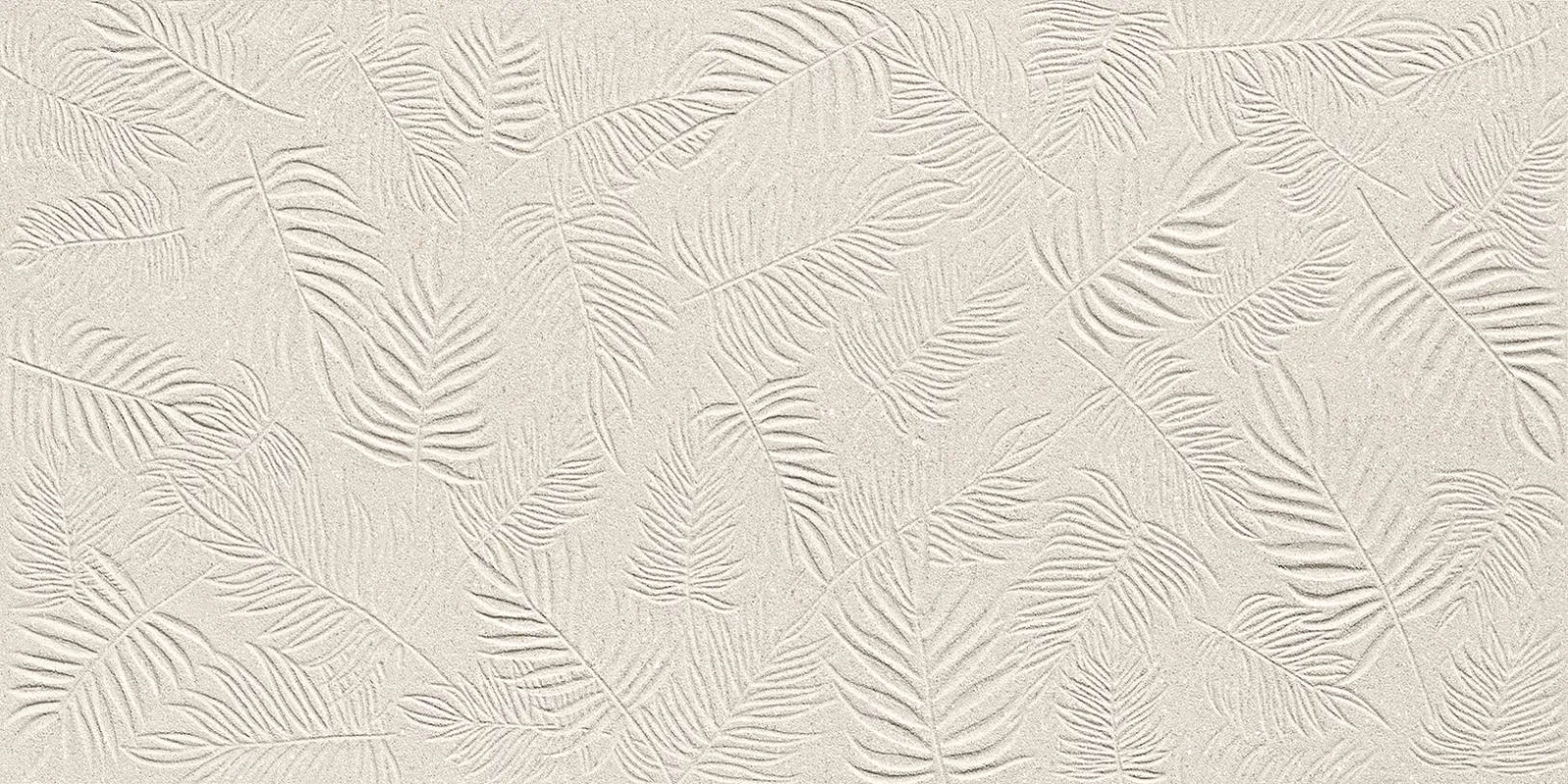 3D Wall Carve Leaf Ivory 40×80