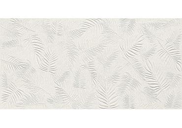 3D Wall Carve Leaf White 40×80