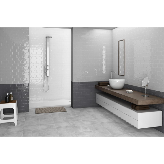 Alfaro Gris Brillo 7,5X15