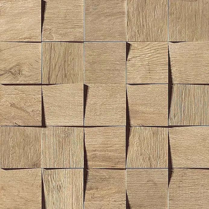 Axi Golden Oak Mosaico D 35×35
