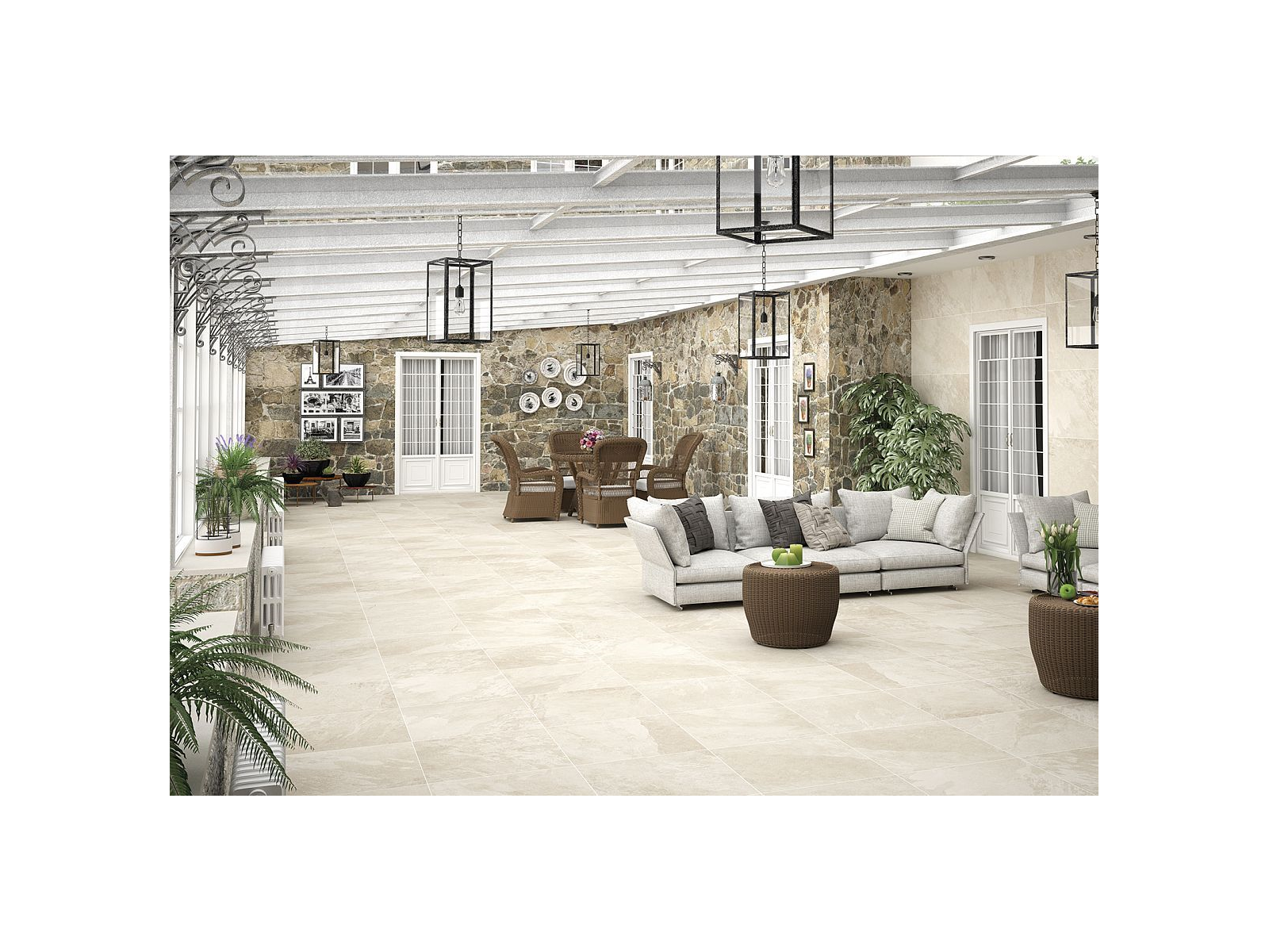 Axis 20 mm Cream RC 60x60