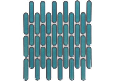 Azur Blue Glossy Oval 30X30