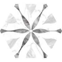 Bardiglio Hexagon Flower 20x17,5