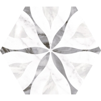 Bardiglio Hexagon Flower 20x17,5