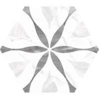 Bardiglio Hexagon Flower 20x17,5