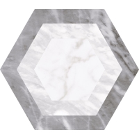Bardiglio Hexagon Geo 17,5x20