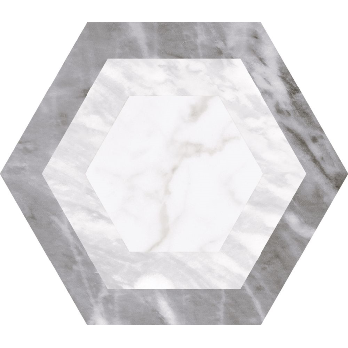 Bardiglio Hexagon Geo 17,5x20