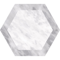 Bardiglio Hexagon Geo 17,5x20
