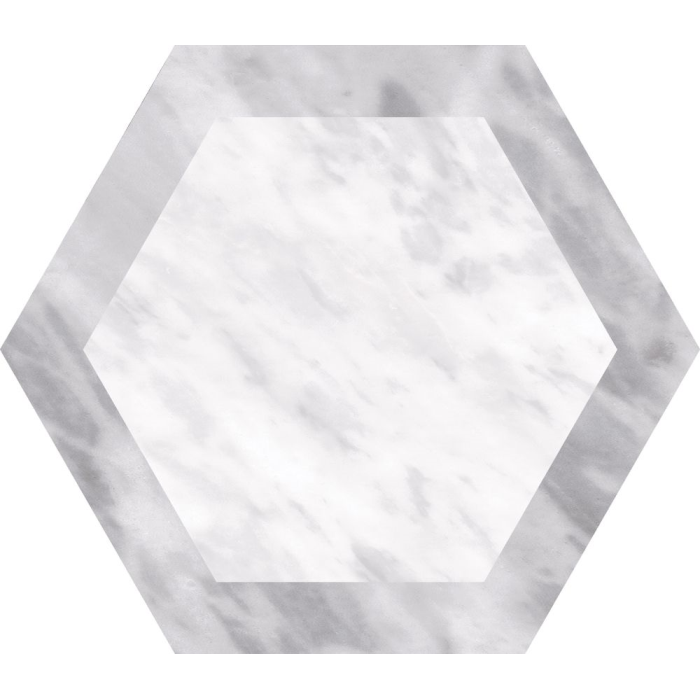 Bardiglio Hexagon Geo 17,5x20