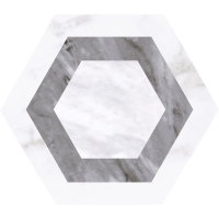 Bardiglio Hexagon Geo 17,5x20