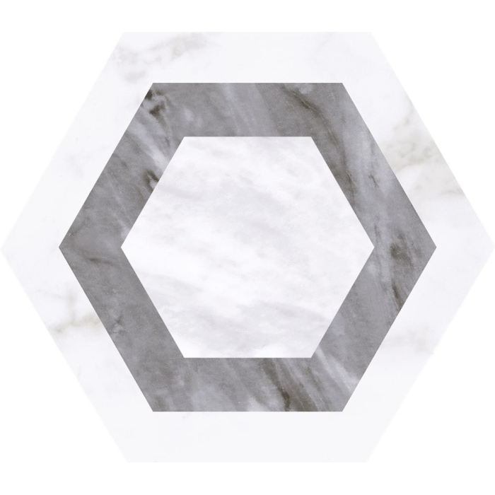 Bardiglio Hexagon Geo 17,5x20
