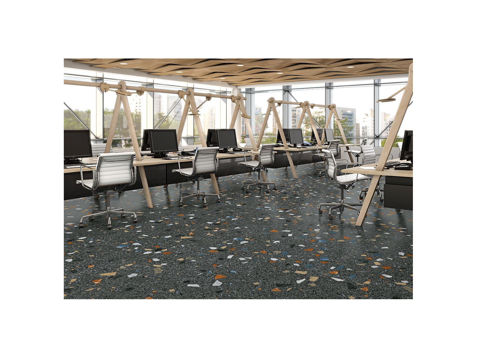 Battuto Grafito 20x20