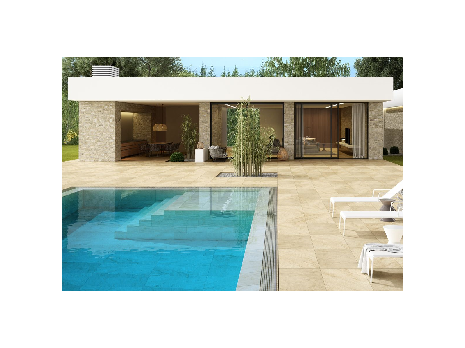 Beige Stone Ant. rohový lem 62,5X62,5X4