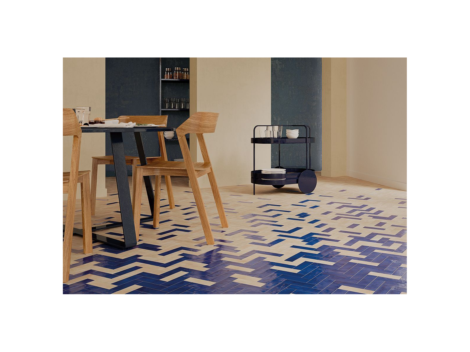 Bejmat Decor Biscuit Azur 15X15