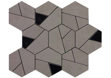 Boost Smoke Mosaico Hex Black 25×28,5