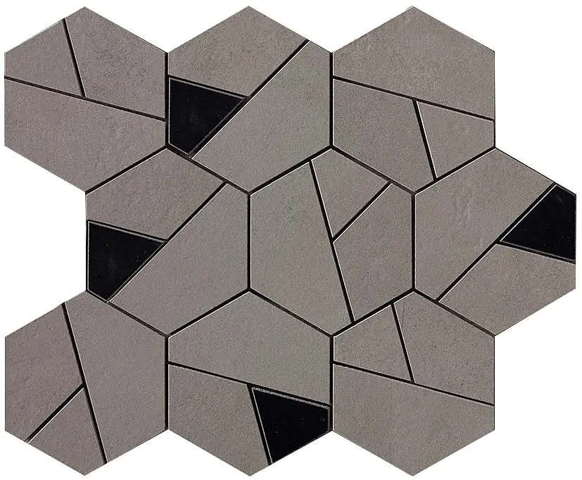 Boost Smoke Mosaico Hex Black 25×28,5