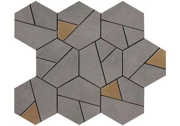 Boost Smoke Mosaico Hex Yellow 25×28,5