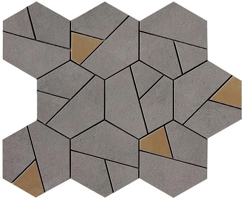 Boost Smoke Mosaico Hex Yellow 25×28,5