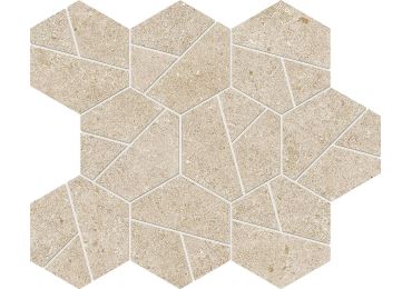 Boost Stone Cream Mosaico Hex 25×28,5