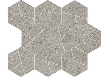 Boost Stone Grey Mosaico Hex 25×28,5