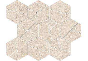 Boost Stone Ivory Mosaico Hex 25×28,5