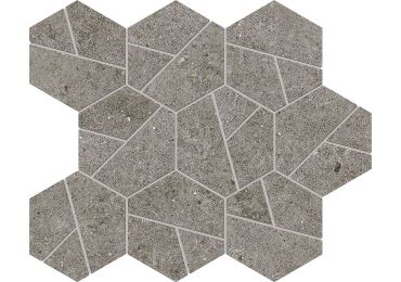 Boost Stone Smoke Mosaico Hex 25×28,5