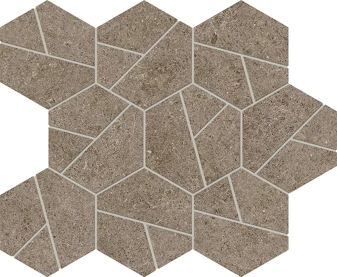 Boost Stone Taupe Mosaico Hex 25×28,5