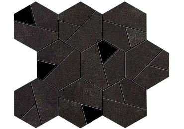 Boost Tarmac Mosaico Hex Black 25×28,5