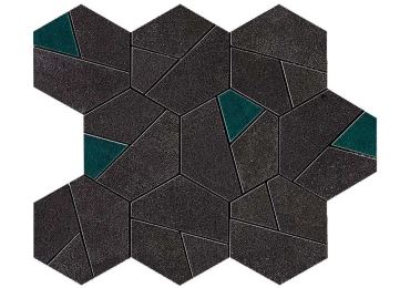 Boost Tarmac Mosaico Hex Jade 25×28,5