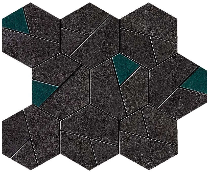Boost Tarmac Mosaico Hex Jade 25×28,5