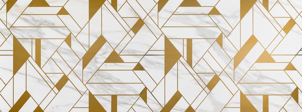 Borghini Gold Geometry Glossy 44,6x119,3