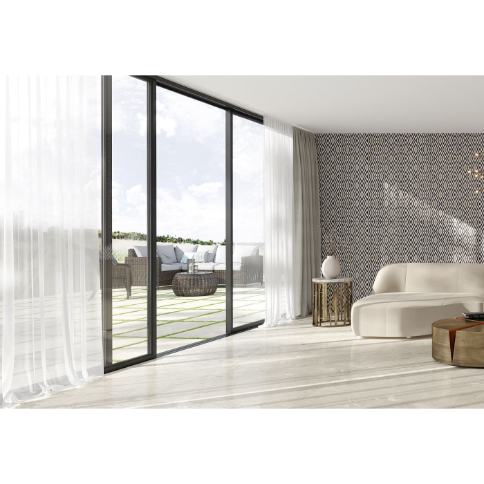 Borghini White Glossy Decor 44,6x119,3