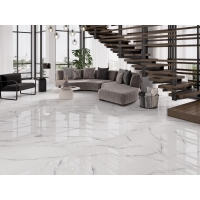 Carrara Leaves Blk   31,6X90