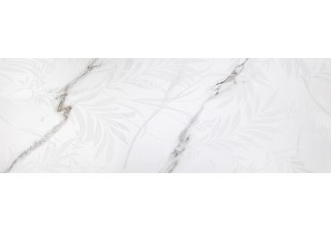 Carrara Leaves Wht   31,6X90