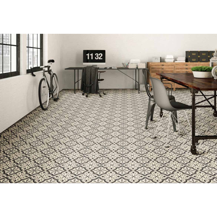 Cenefa Florentine White 20x20