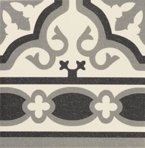 Cenefa Florentine White 20x20