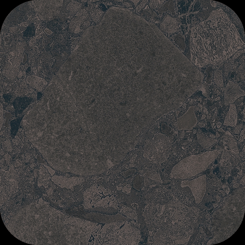 Checkers Rounded Black Space 28,6X28,6
