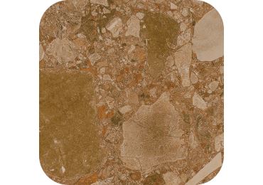 Checkers Rounded Brown Wash 28,6X28,6