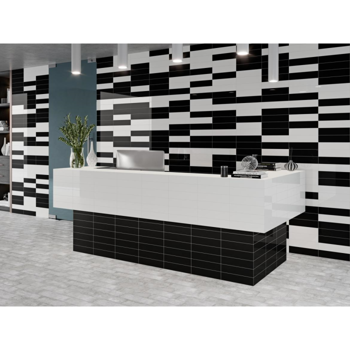 Chicago Glossy Black 7,5X30