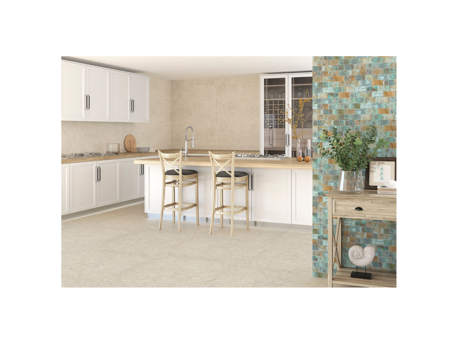 Coralstone Bianco 100x100