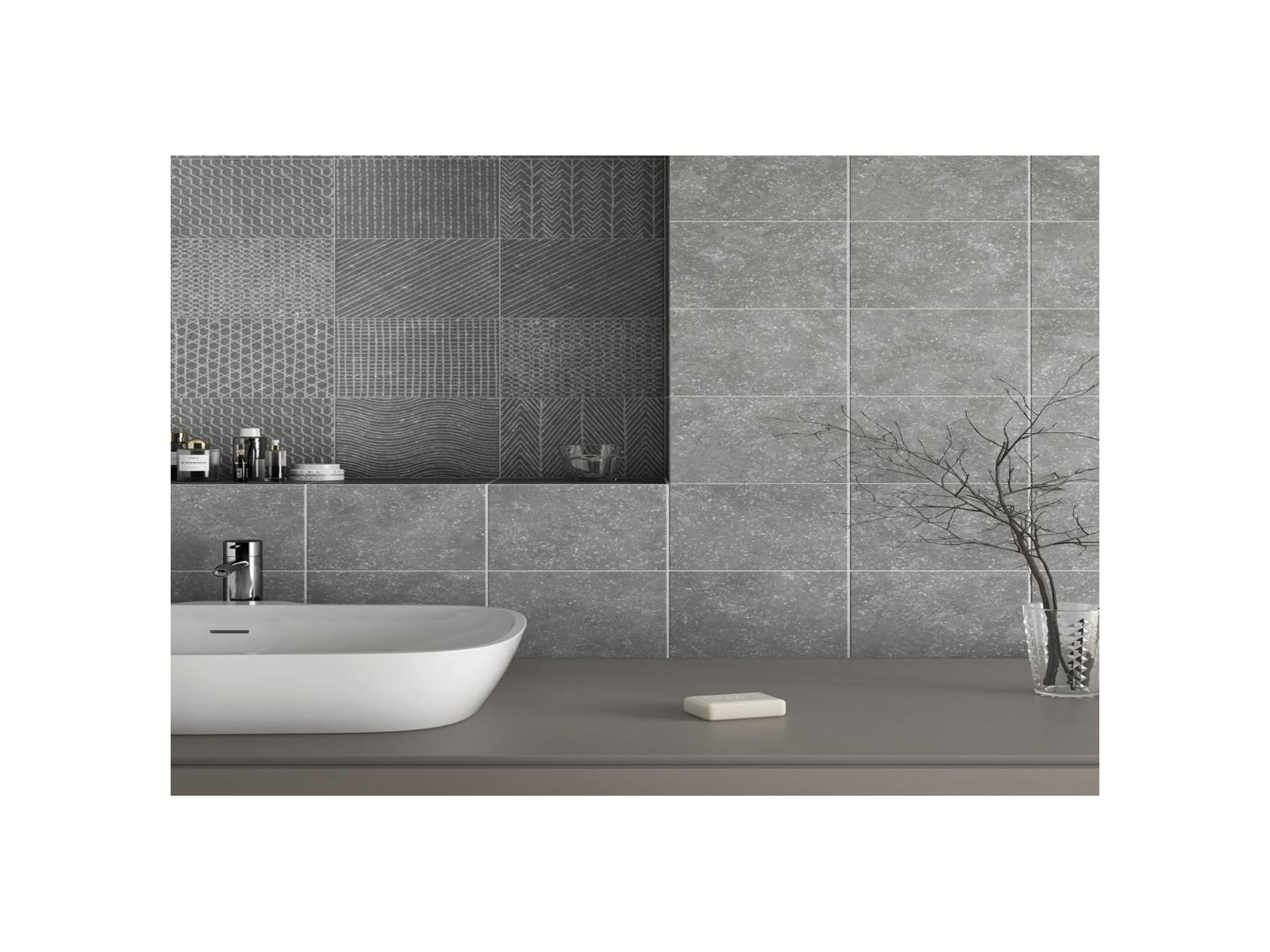Coralstone Black 20X20