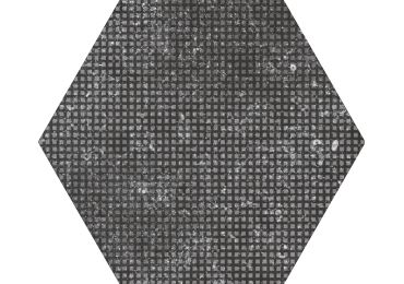 Coralstone Hexagon Melange Black 29,2X25,4