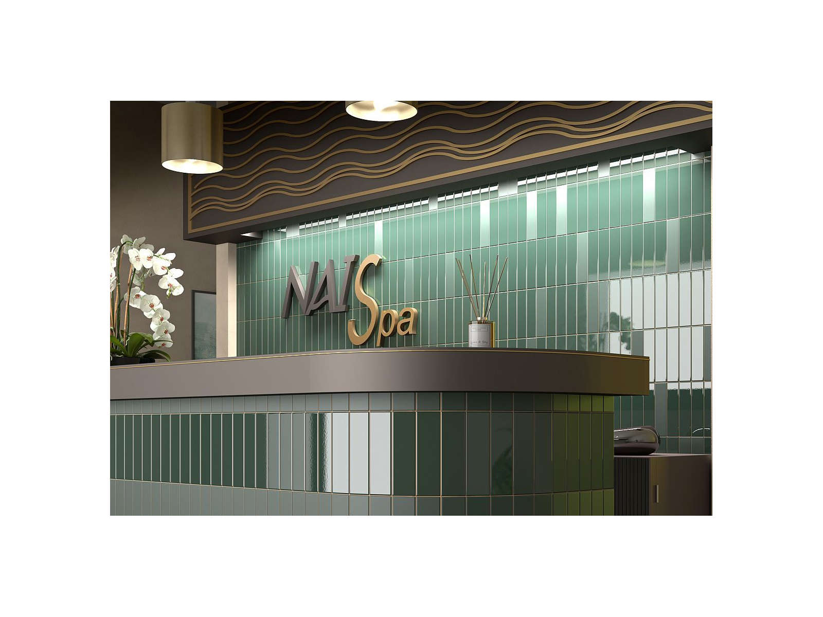 Costa Nova Tansy Green Mat 5X20